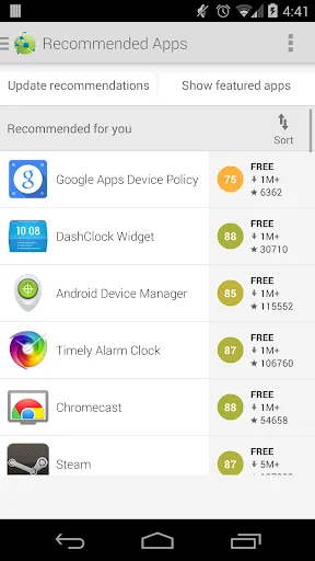 AppBrain App Market Screenshots