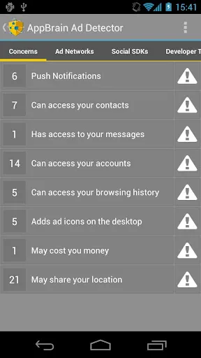 AppBrain Ad Detector Screenshots