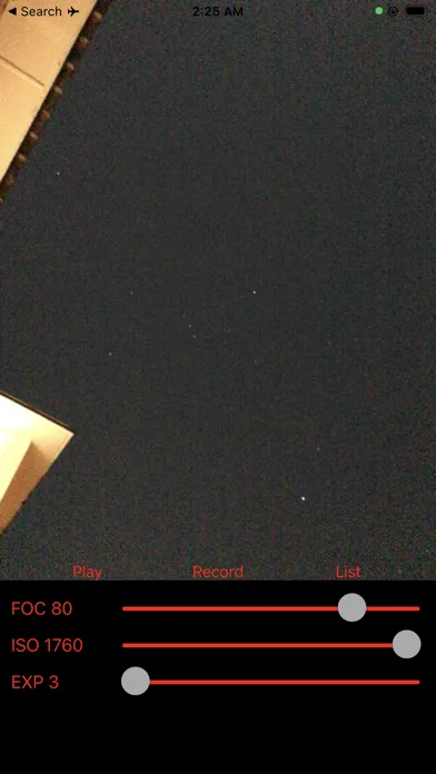 Tangkapan layar VideoCam - Astrophotography