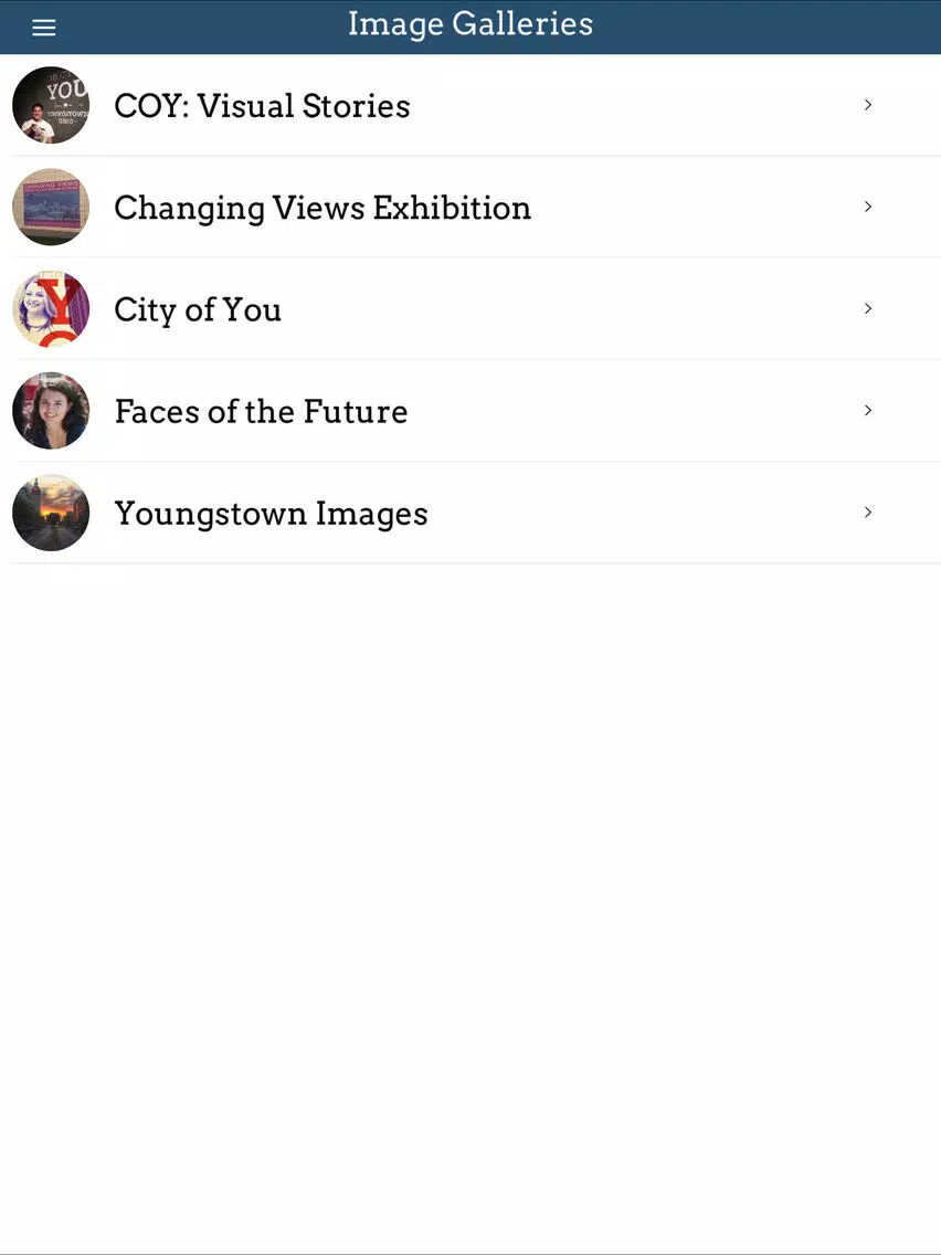 Zrzuty ekranu The City of Youngstown iPad 