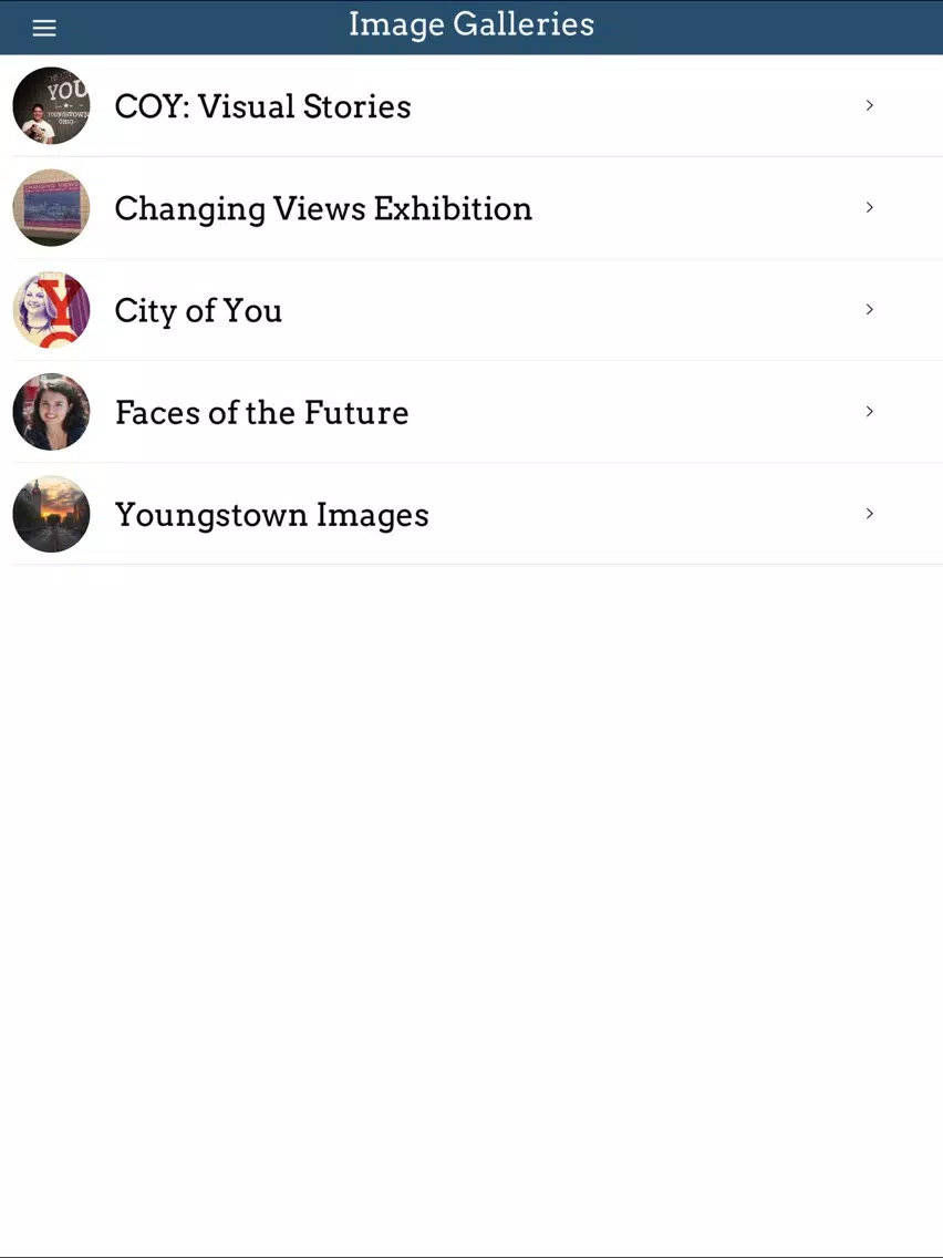 Zrzuty ekranu The City of Youngstown iPad 