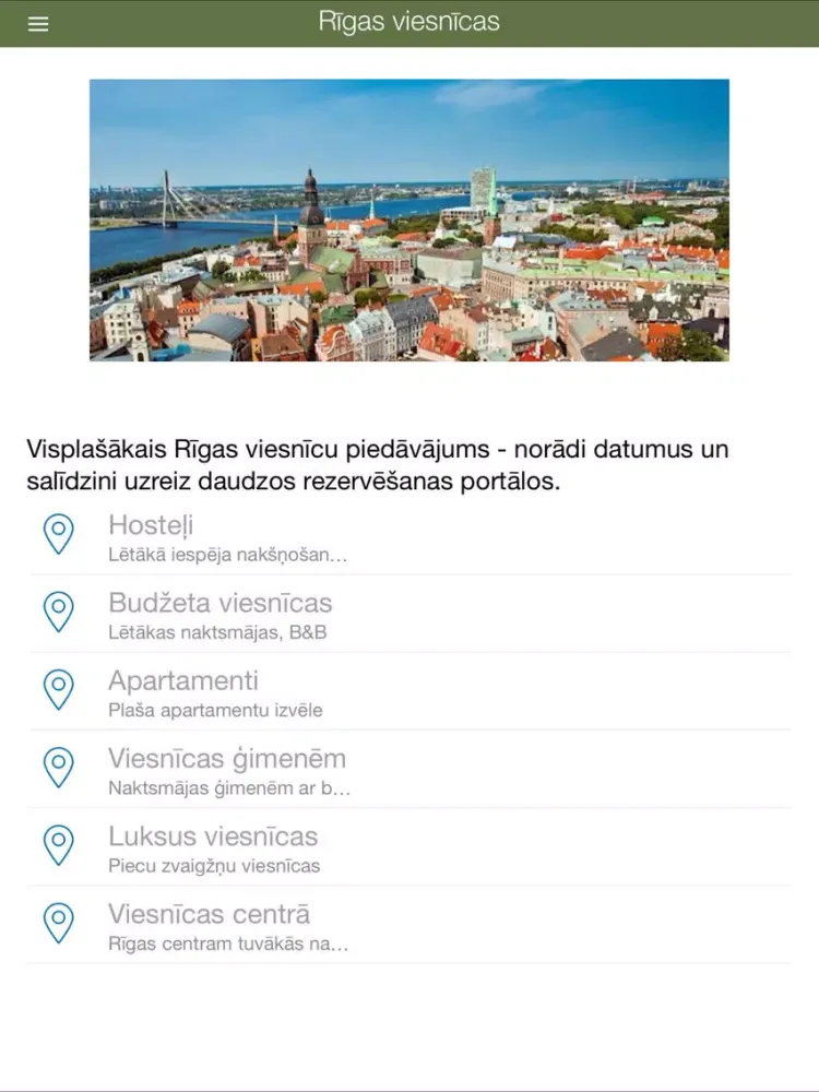 Salīdzini viesnīcas iPad  스크린샷