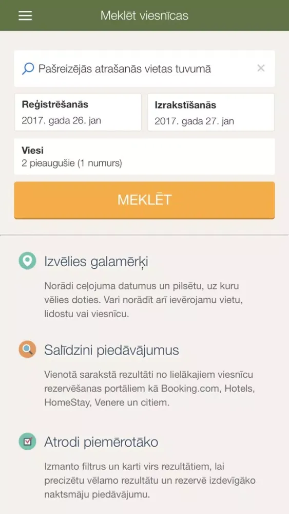 Salīdzini viesnīcas 스크린샷