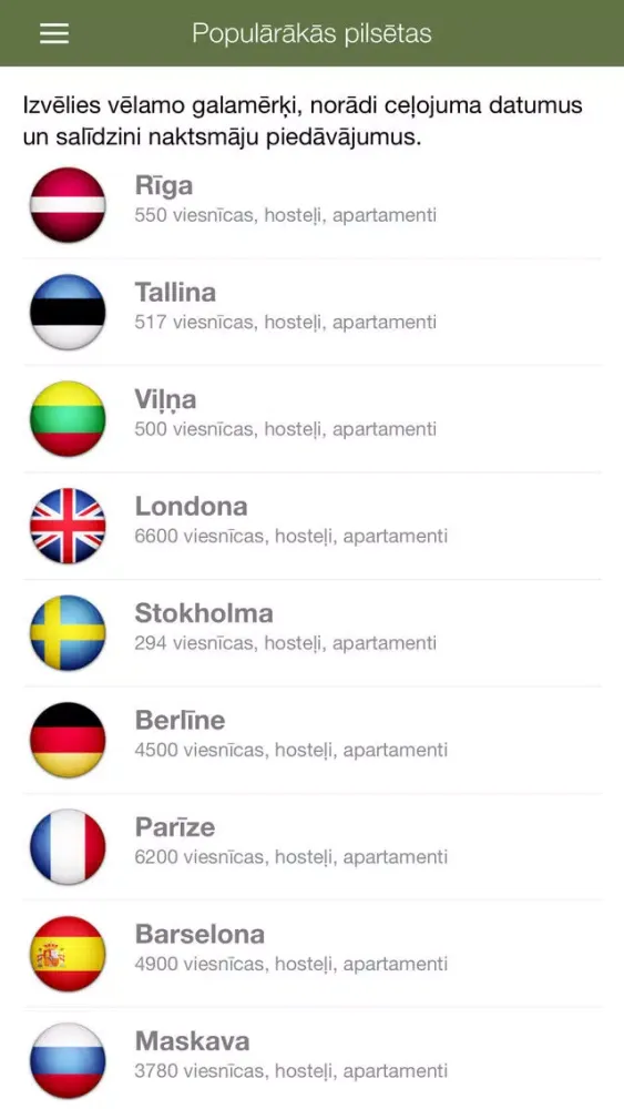 Salīdzini viesnīcas 스크린샷