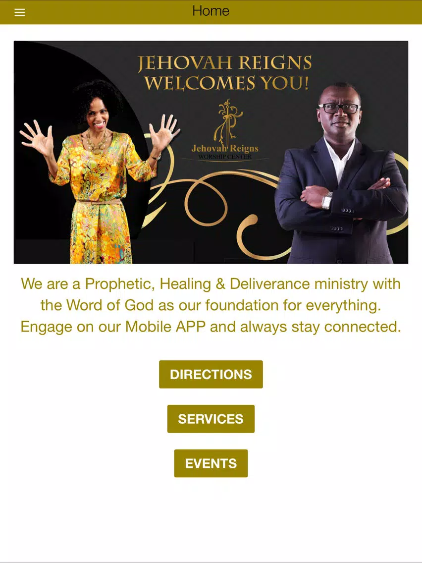Jehovah Reigns Worship Centre iPad  سکرین شاٹس