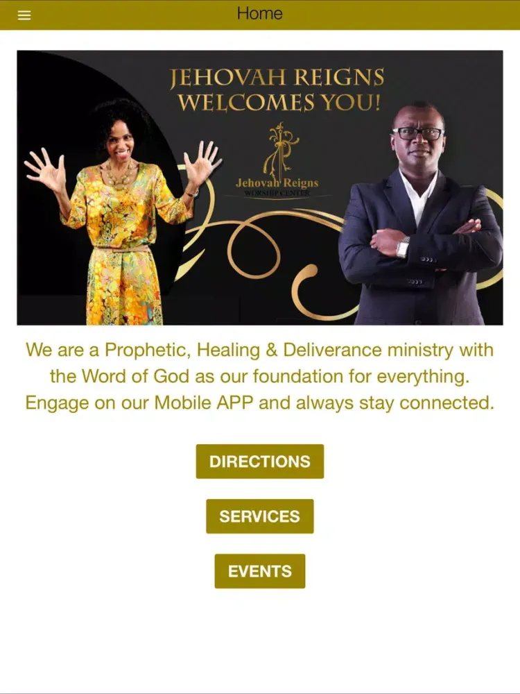Jehovah Reigns Worship Centre iPad 應用截圖