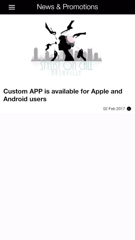 Stylist On Call Mobile Screenshots
