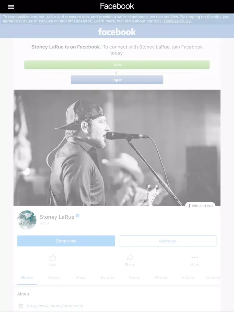 Stoney LaRue Mobile iPad  স্ক্রিনশট