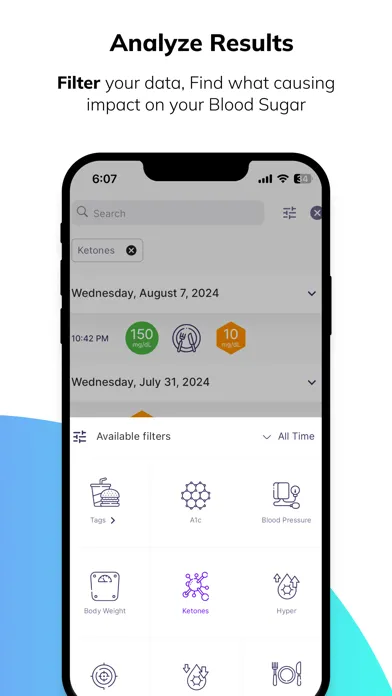 Captures d'écran de Blood Sugar Diabetes Tracker.