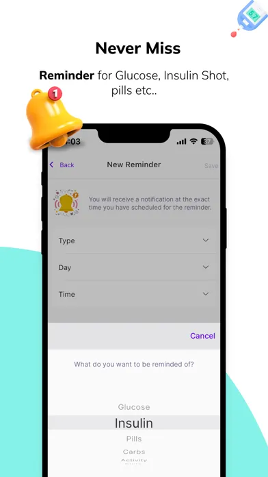 Captures d'écran de Blood Sugar Diabetes Tracker.