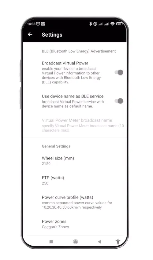 Virtual Power Meter Screenshots