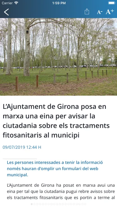 Zrzuty ekranu Girona App