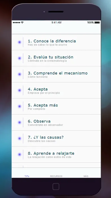 Скриншоты Ansiedad y Estrés -cómo relajar tu mente