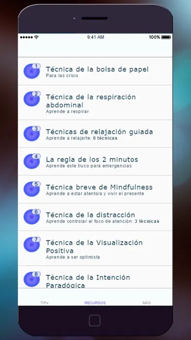 Скриншоты Ansiedad y Estrés -cómo relajar tu mente
