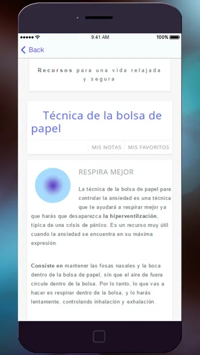 Скриншоты Ansiedad y Estrés -cómo relajar tu mente