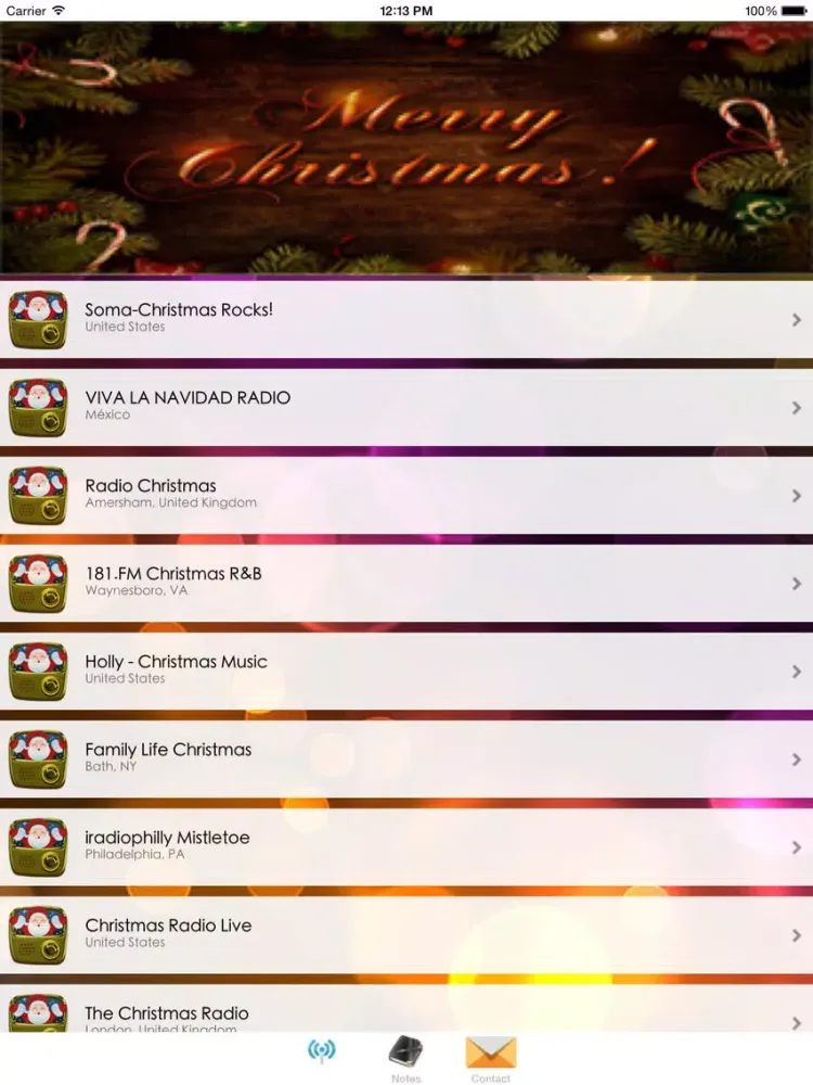 A+ Christmas Radio - Radio Navideña - Christmas FM iPad  سکرین شاٹس