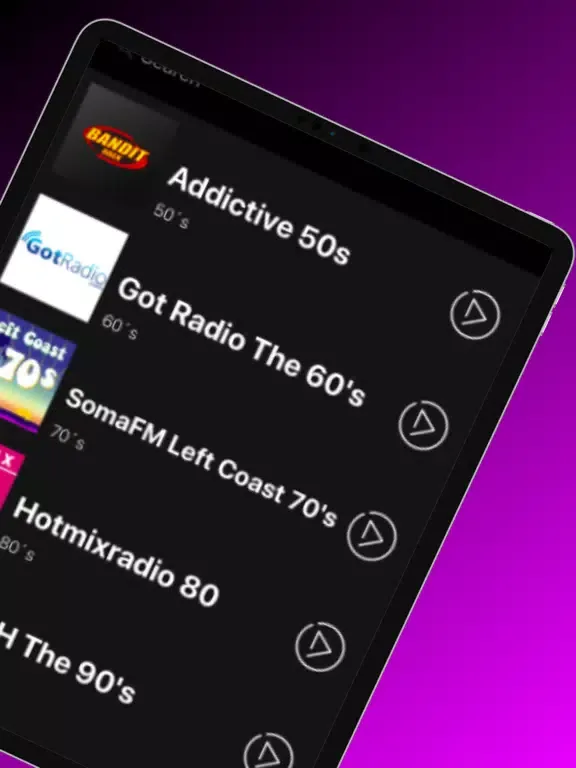 Captures d'écran de DAB Radio iPad 