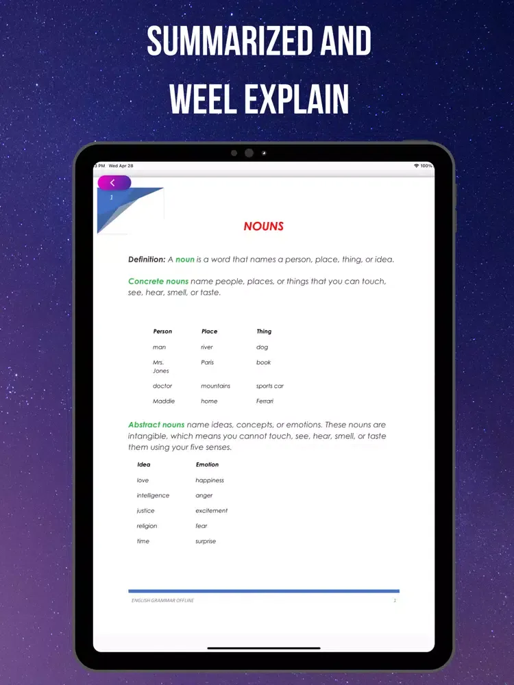 Zrzuty ekranu English Grammar For ESL iPad 