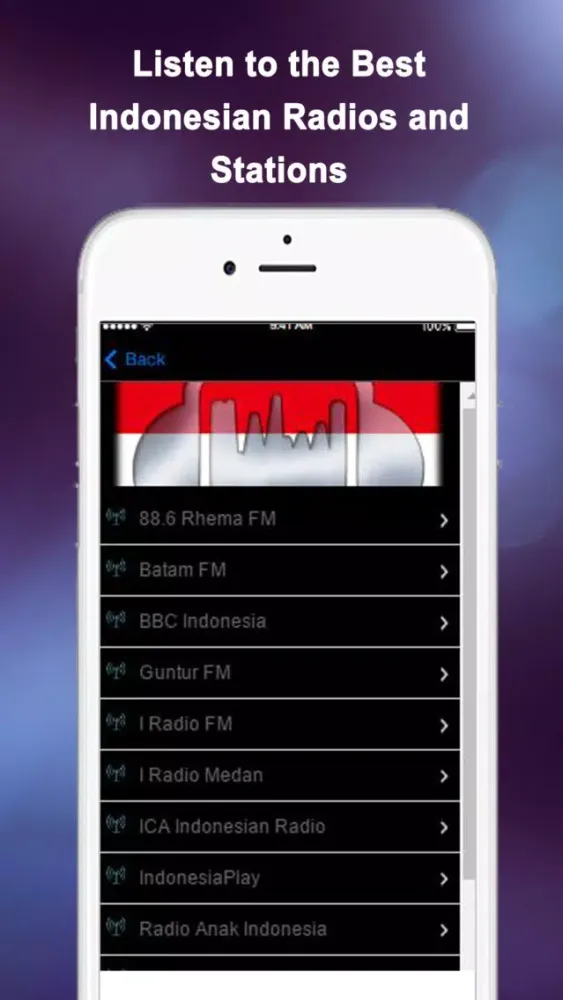 Indonesia Radio Online FM Music and News Stations স্ক্রিনশট