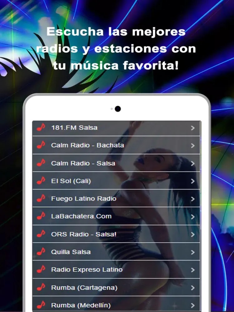 Screenshot di Musica Bachata Radios de Bachata y Salsa iPad 