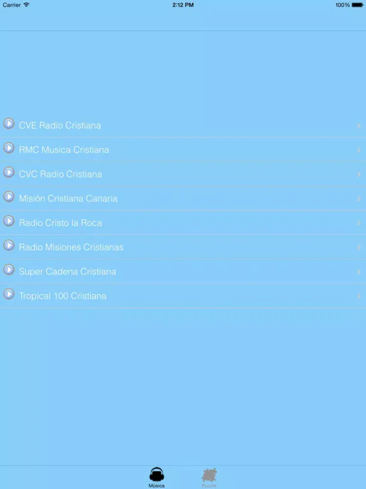 Tangkapan layar Musica Cristiana Gratis: adoraciones y alabanzas iPad 