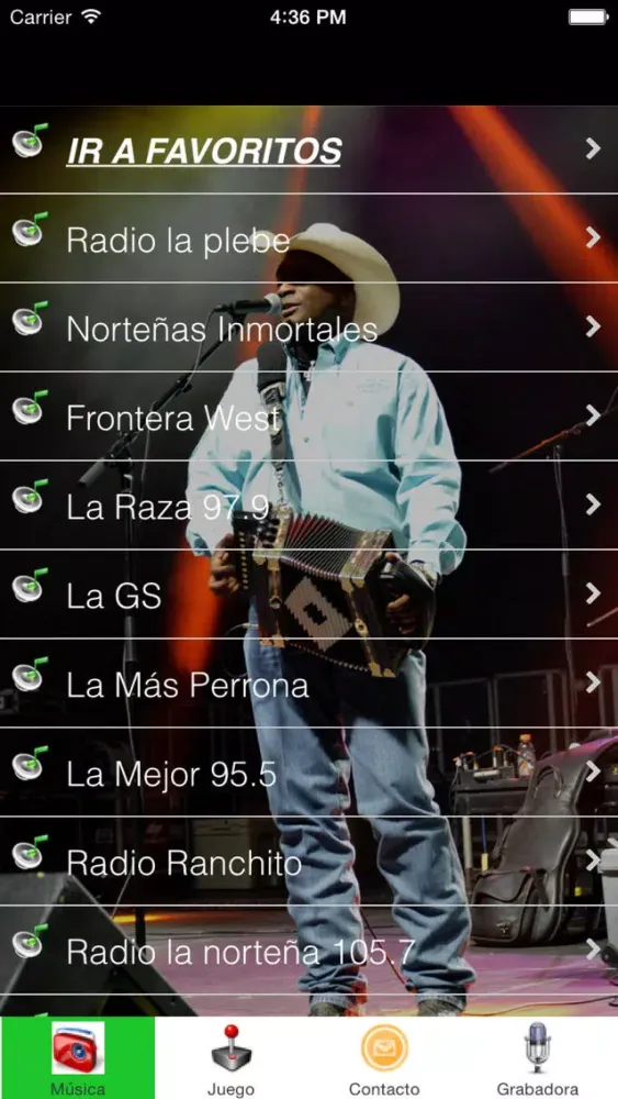 'A Musica Norteña y radios online gratis las mejores canciones de radio Screenshots