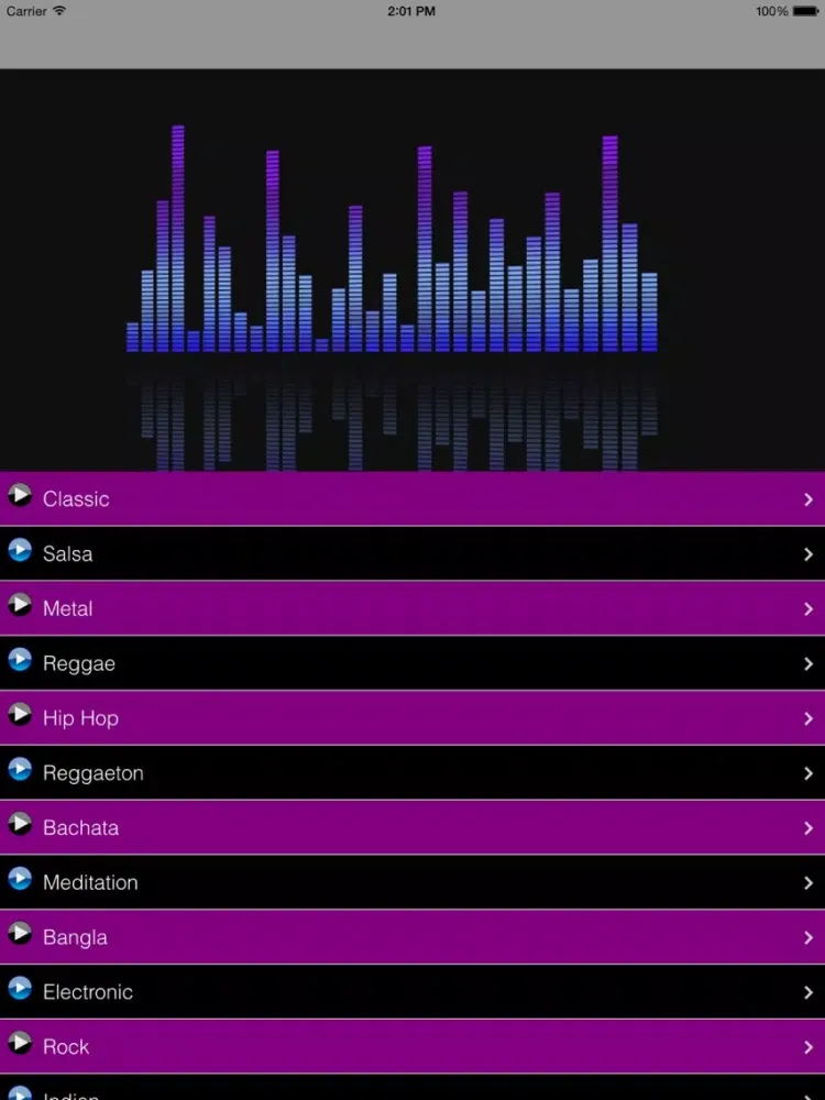 Radio Music Live iPad 应用截图
