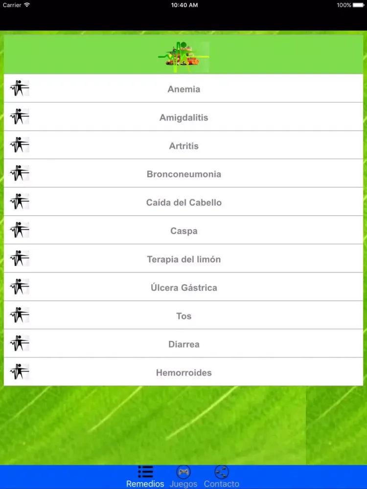 Remedios Caseros Naturales iPad  Screenshots