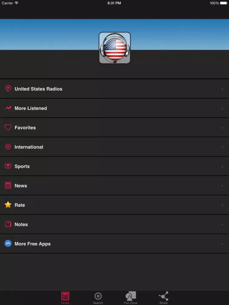 United States Radios Stations Free Online iPad  スクリーンショット