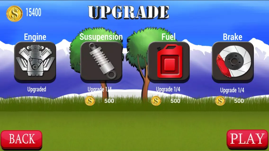 Captures d'écran de Car Hill Climb: Death Storm