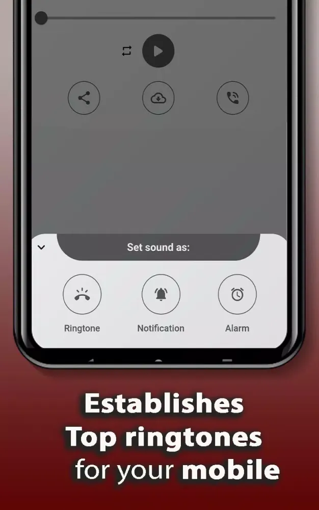 Tangkapan layar Rap Ringtones App