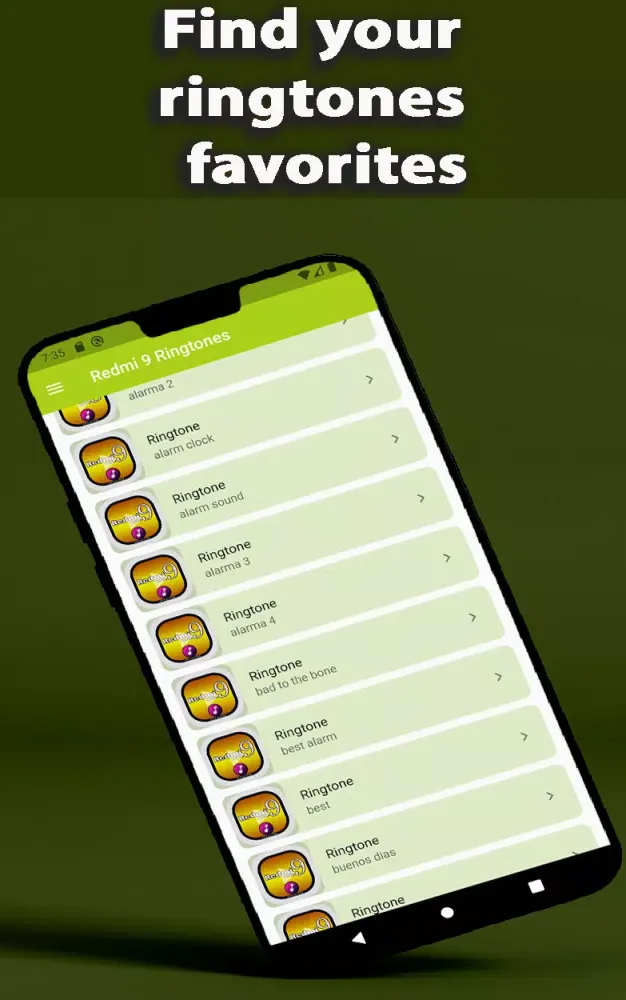 Redmi Note 9 Ringtone App Screenshots