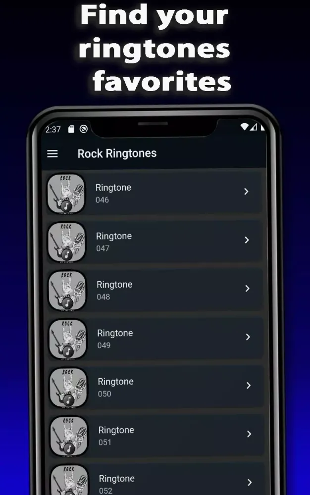 Rock Ringtones سکرین شاٹس