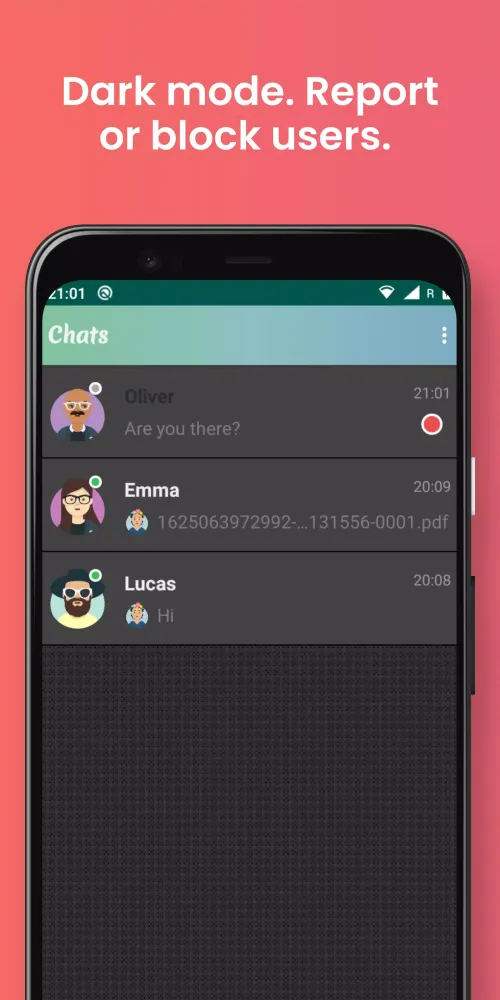 Insta Chat Screenshots