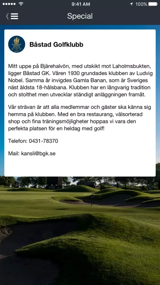 Båstad GK Ekran Görüntüleri