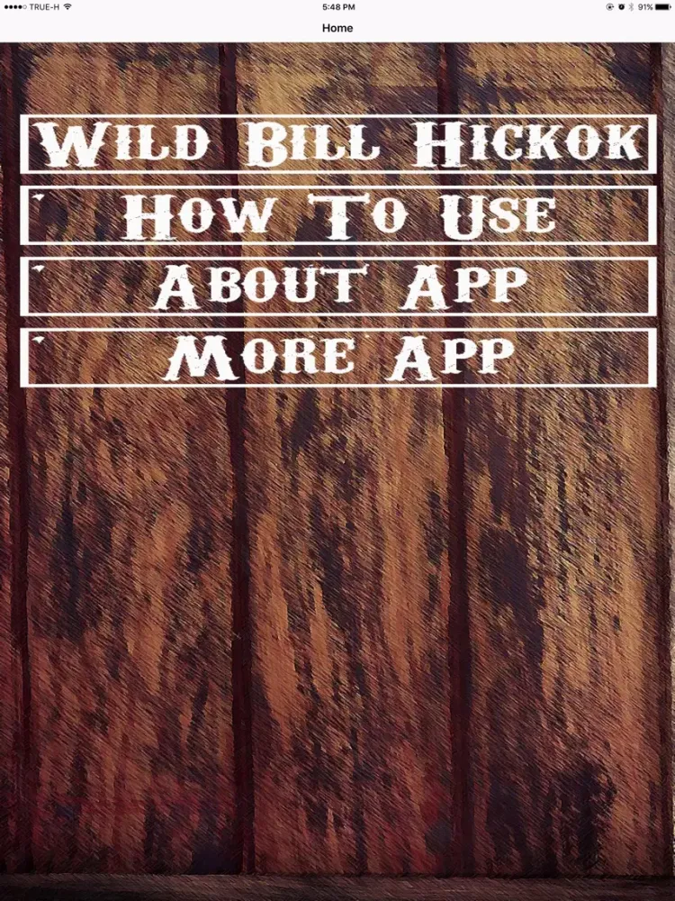 Wild Bill Hickok Radio Show iPad  Screenshots
