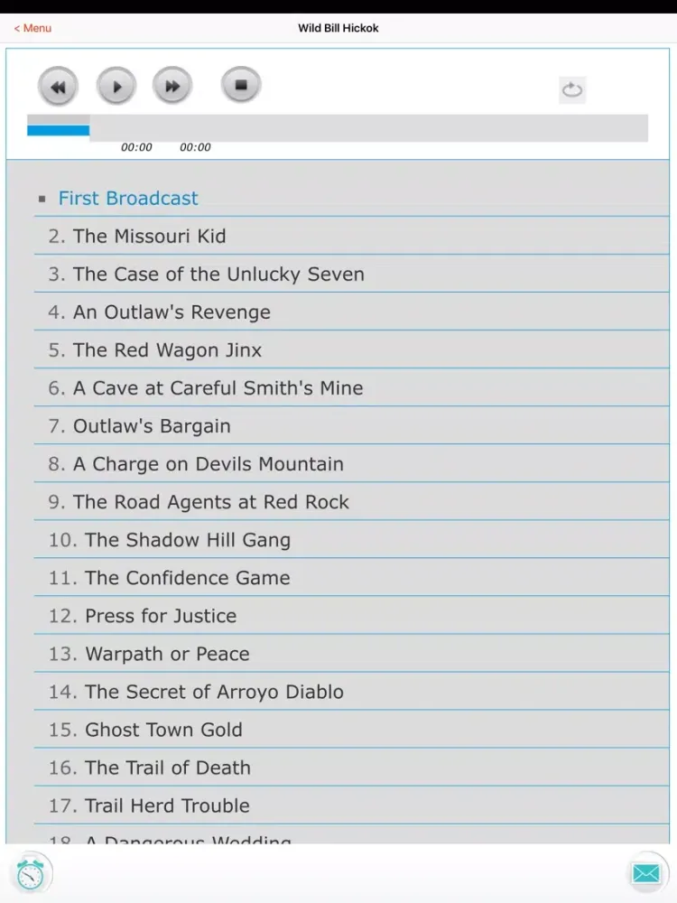 Wild Bill Hickok Radio Show iPad  Screenshots