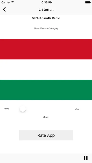 Ảnh chụp màn hình của Hungarian & Hungary Radio Stations Online