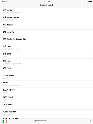صور Irish Ireland Radio Stations - Northern Radioplayer iPad 