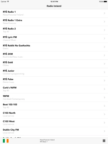 Irish Ireland Radio Stations - Northern Radioplayer iPad  स्क्रीनशॉट