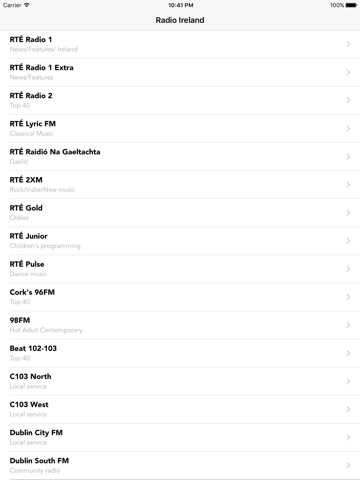 صور Irish Ireland Radio Stations - Northern Radioplayer iPad 