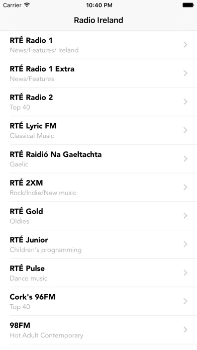 Irish Ireland Radio Stations - Northern Radioplayer स्क्रीनशॉट