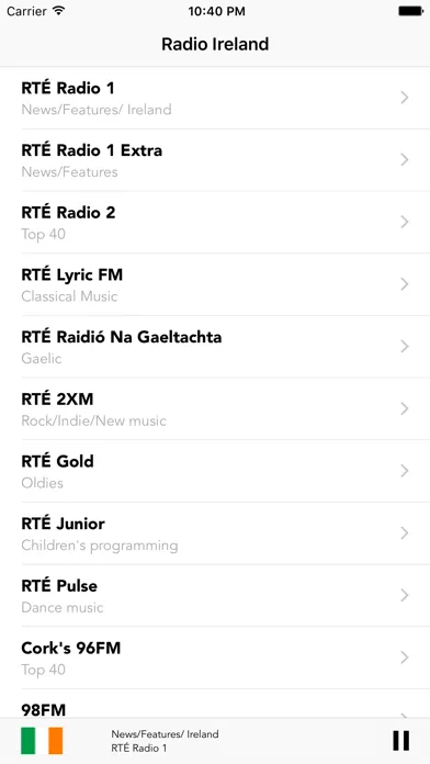Irish Ireland Radio Stations - Northern Radioplayer स्क्रीनशॉट