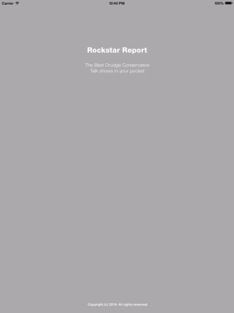 صور Rockstar Report: Conservative News & Talk Radio iPad 