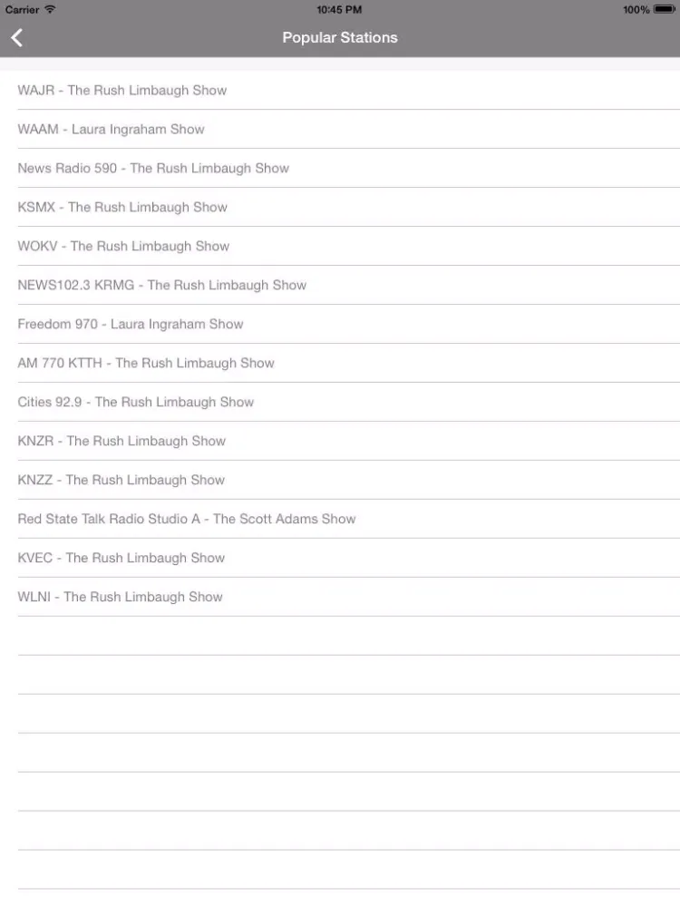 صور Rockstar Report: Conservative News & Talk Radio iPad 