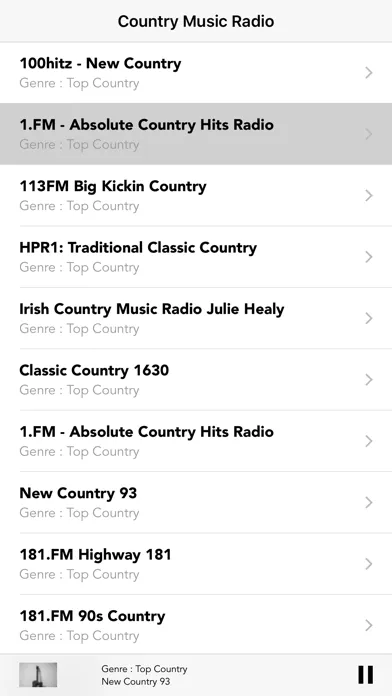 Top New Country Music & Songs - Play Top 40 Radio Screenshots