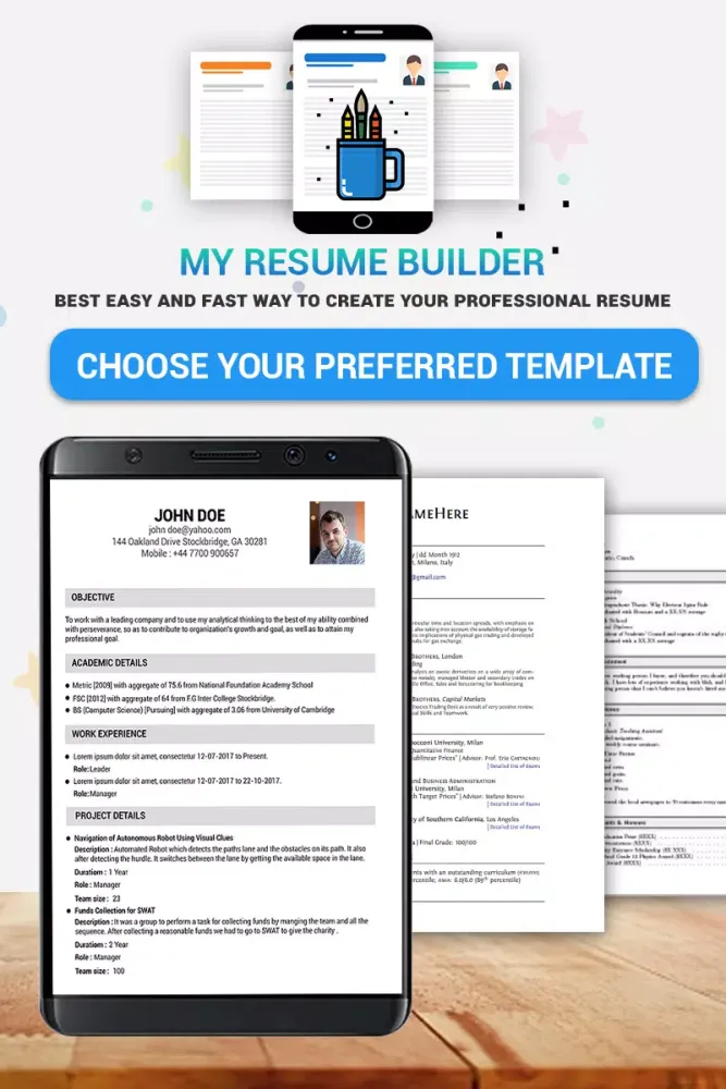 Pocket Resume Screenshots