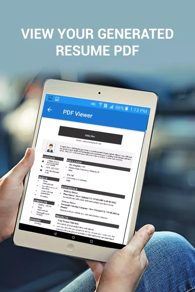 Pocket Resume Screenshots