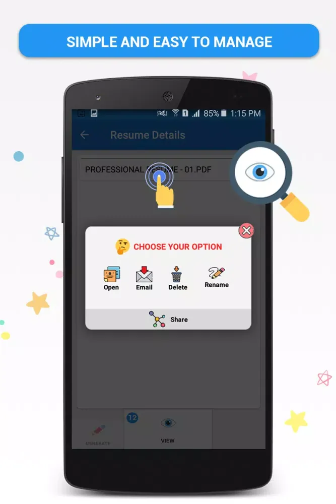 Pocket Resume Screenshots