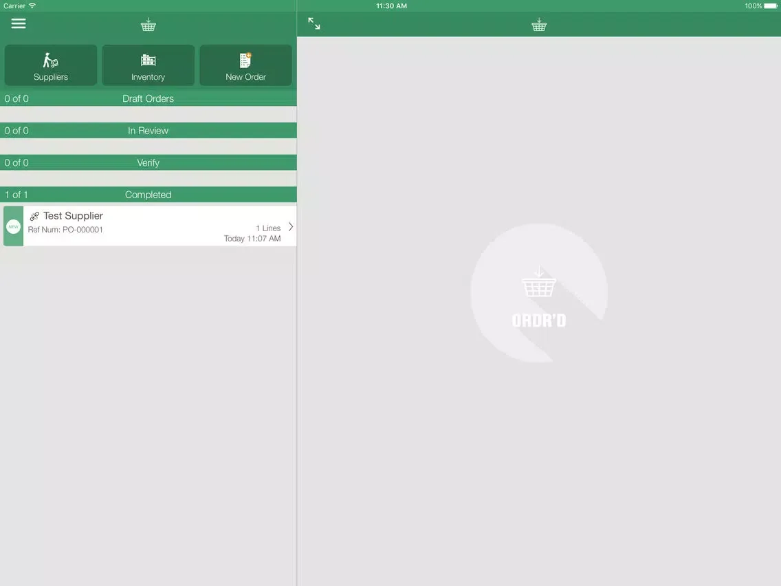 Ordr'd iPad 应用截图
